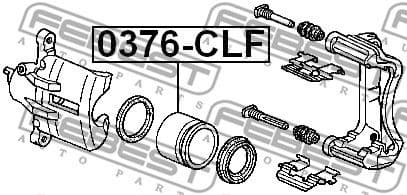 Piston, brake caliper 0376-CLF