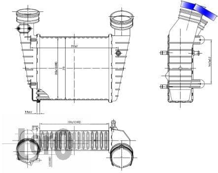 Charge Air Cooler LORO 053-018-0001 - image 3
