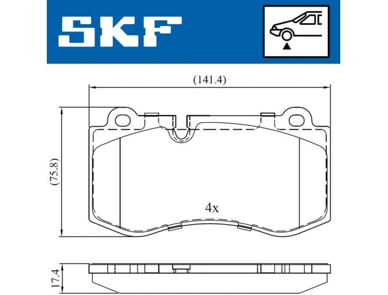 Brake Pad Set, disc brake VKBP80549