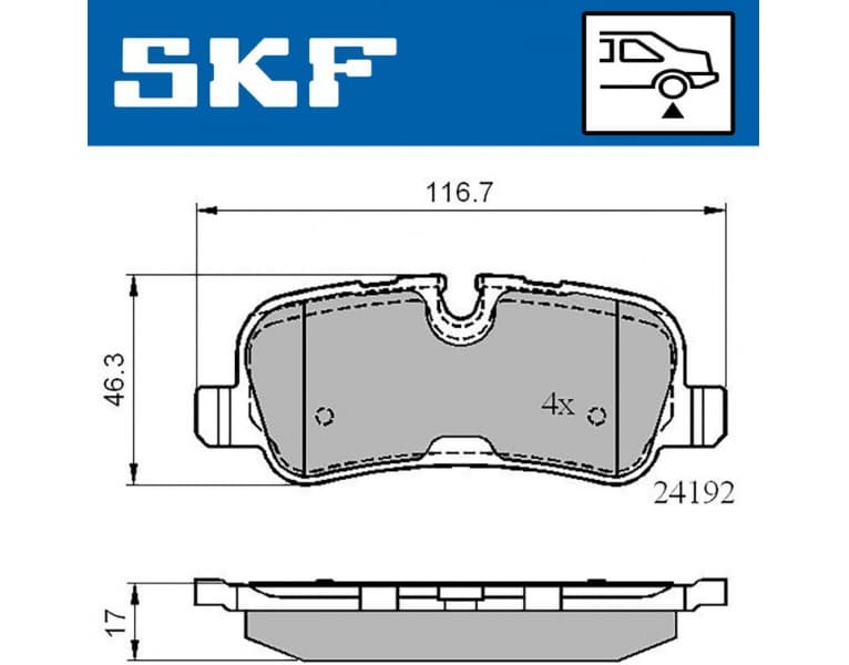 Brake Pad Set, disc brake VKBP90257