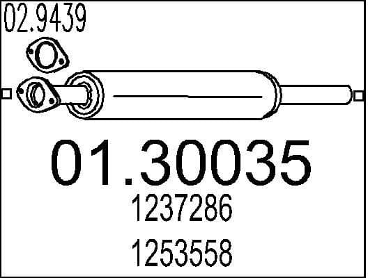Front Muffler 01.30035