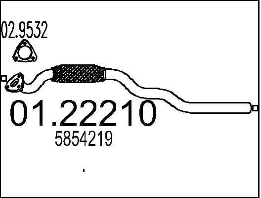 Exhaust Pipe 01.22210