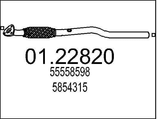 Exhaust Pipe 01.22820