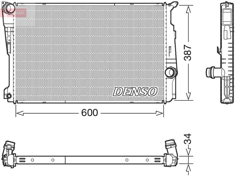 Radiator, engine cooling DRM05006