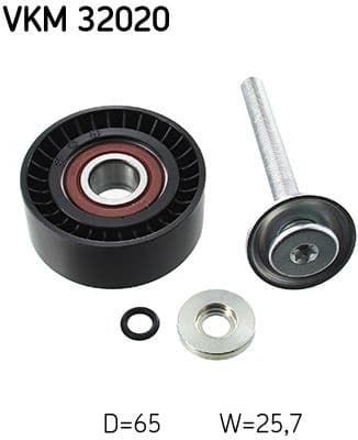 Deflection/Guide Pulley, V-ribbed belt VKM32020 - image 2