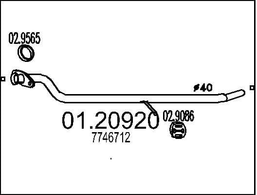 Exhaust Pipe 01.20920