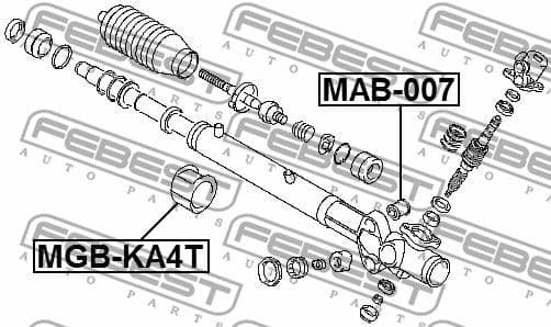 Mounting, steering gear MGB-KA4T - image 2