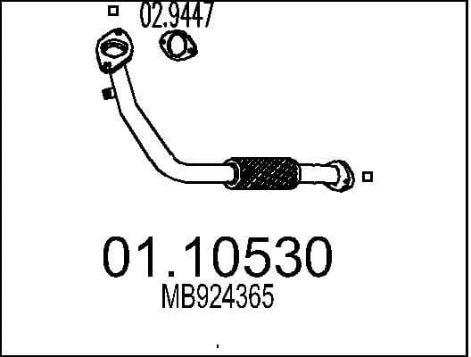 Exhaust Pipe 01.10530