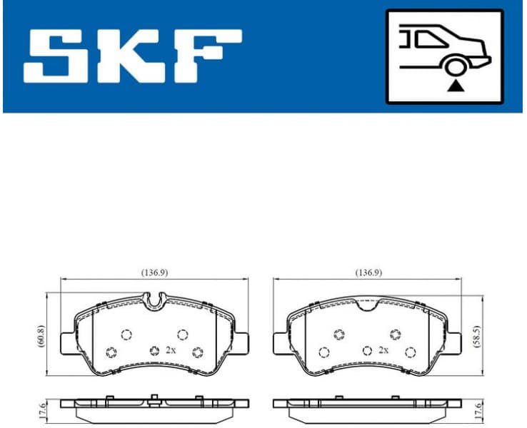 Brake pads rear VKBP 90102