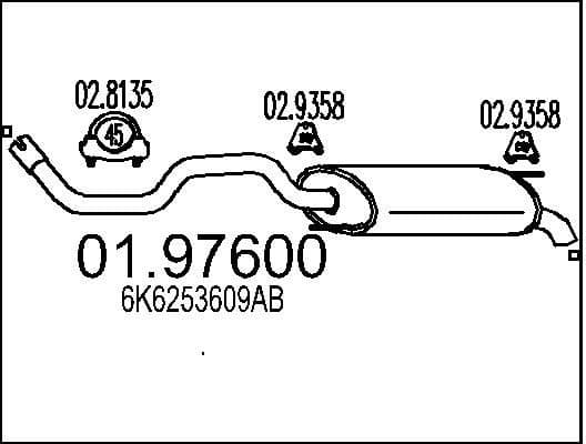 Rear Muffler 01.97600