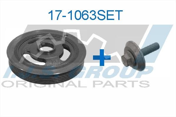 Belt Pulley Set, crankshaft Technology & Quality, Made in Spain 17-1063SET