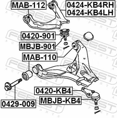 Bellow, ball joint MBJB-KB4 - image 2
