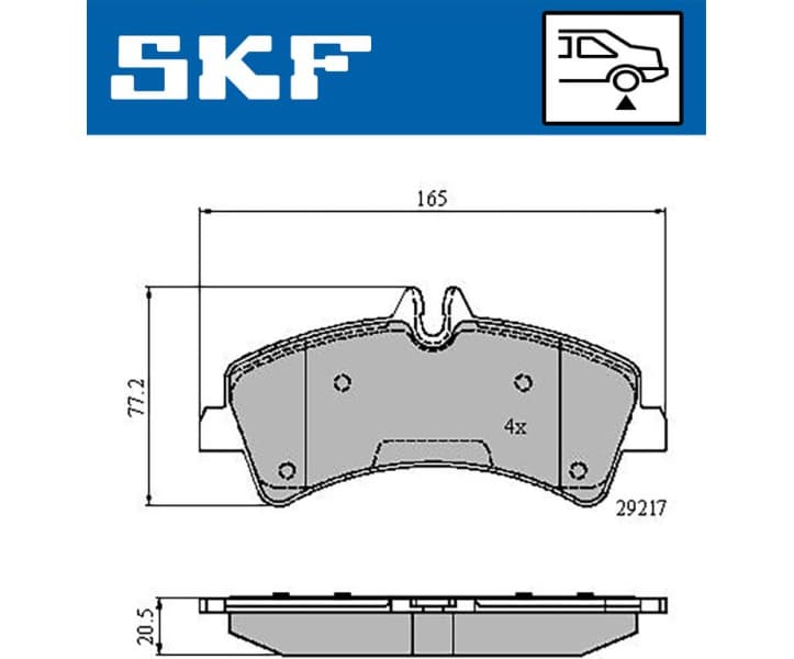 Brake pads rear VKBP 90149