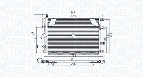 Condenser, air conditioning 350203914000