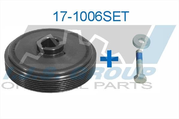 Belt Pulley Set, crankshaft Technology & Quality, Made in Spain 17-1006SET