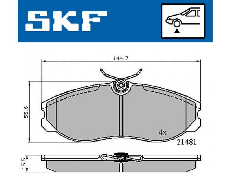 Brake Pad Set, disc brake VKBP80603