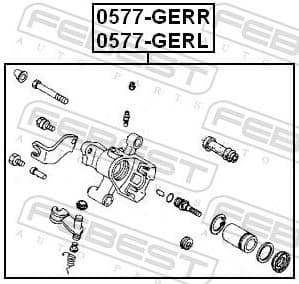 Brake Caliper 0577-GERL - image 2