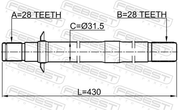 Drive Shaft 2212-SORRH - image 2