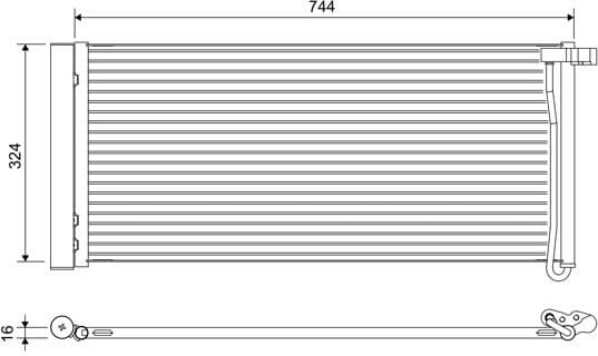 Condenser, air conditioning 822652