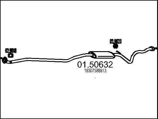 Centre Muffler 01.50632