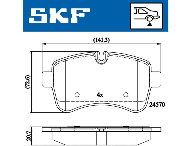 Brake Pad Set, disc brake VKBP90140