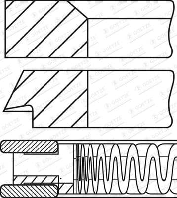 Piston Ring Set 08-424507-00 - image 2