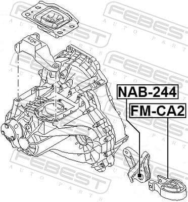 Mounting, manual transmission FM-CA2 - image 2