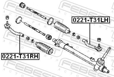 Tie Rod End 0221-T31LH - image 2