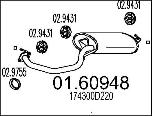 Rear Muffler 01.60948
