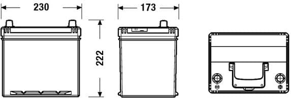 Starter Battery EXCELL ** EB604 - image 2