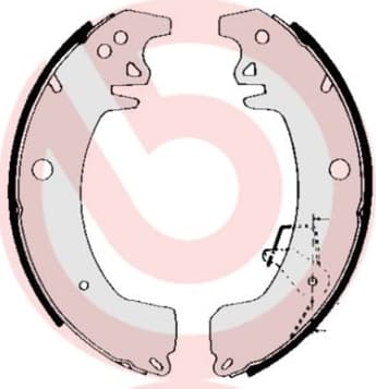 Brake Shoe Set ESSENTIAL LINE S 68 537