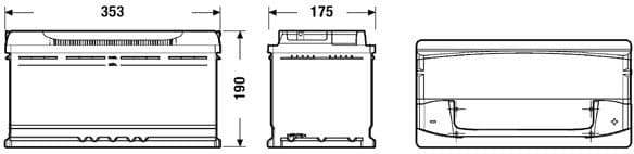 Starter Battery PREMIUM *** EA1000 - image 2