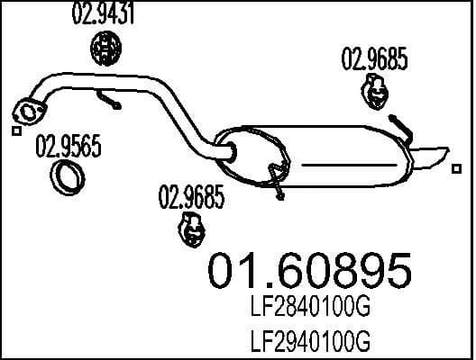 Rear Muffler 01.60895