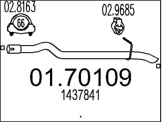 Exhaust Pipe 01.70109