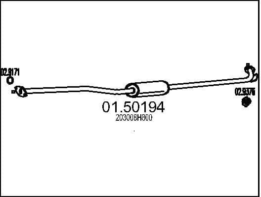 Centre Muffler 01.50194