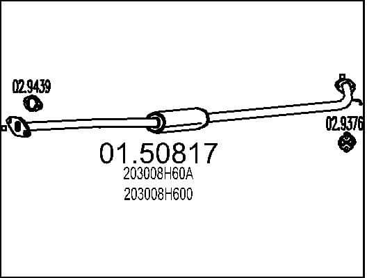 Centre Muffler 01.50817