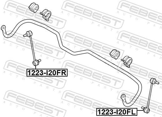 Link/Coupling Rod, stabiliser bar 1223-I20FL - image 2