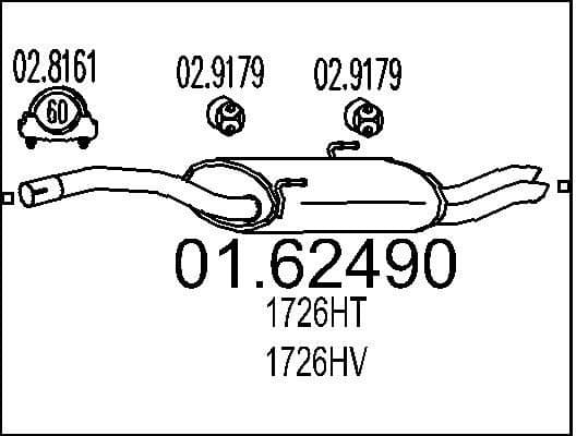 Rear Muffler 01.62490