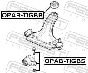 Mounting, control/trailing arm OPAB-TIGBB - image 2