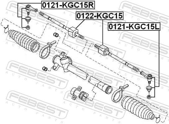 Inner Tie Rod 0122-KGC15 - image 2