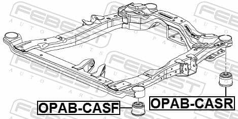 Bushing, axle beam OPAB-CASF - image 2