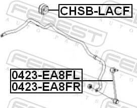 Mounting, stabiliser bar CHSB-LACF - image 2