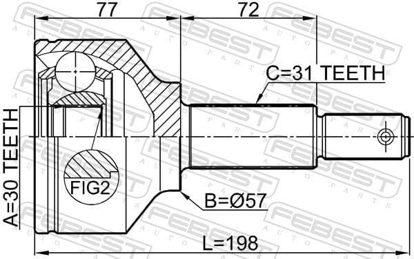 Joint Kit, drive shaft 2110-TTF330 - image 2