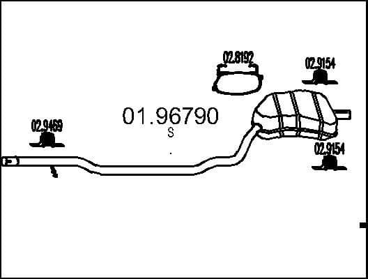 Rear Muffler 01.96790