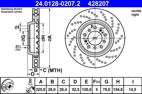 Brake Disc 24.0128-0207.2