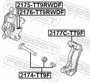 Repair Kit, brake caliper 2175-TT9RWDF - image 2