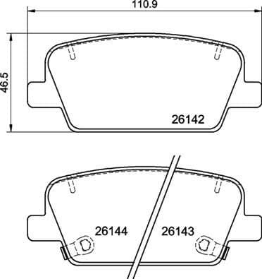 Brake Pad Set, disc brake PRIME LINE P30118