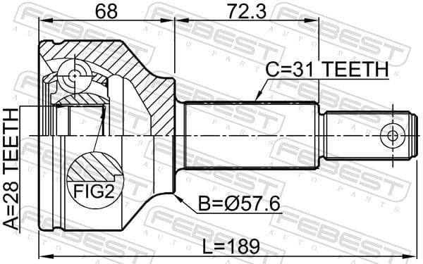 Joint Kit, drive shaft 2110-TTF - image 2
