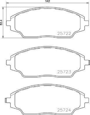 Brake Pad Set, disc brake PRIME LINE P 10 070