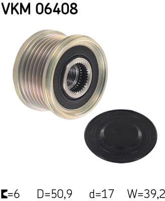 Alternator Freewheel Clutch VKM06408 - image 2